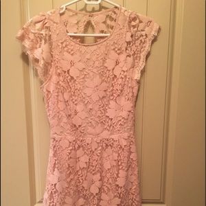 BCBG pink lace dress