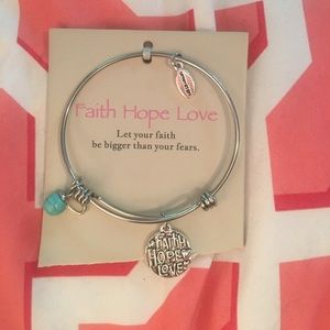 Faith hope love bracelet