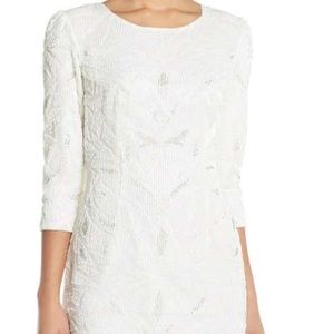 Parker "Dove" beaded dress