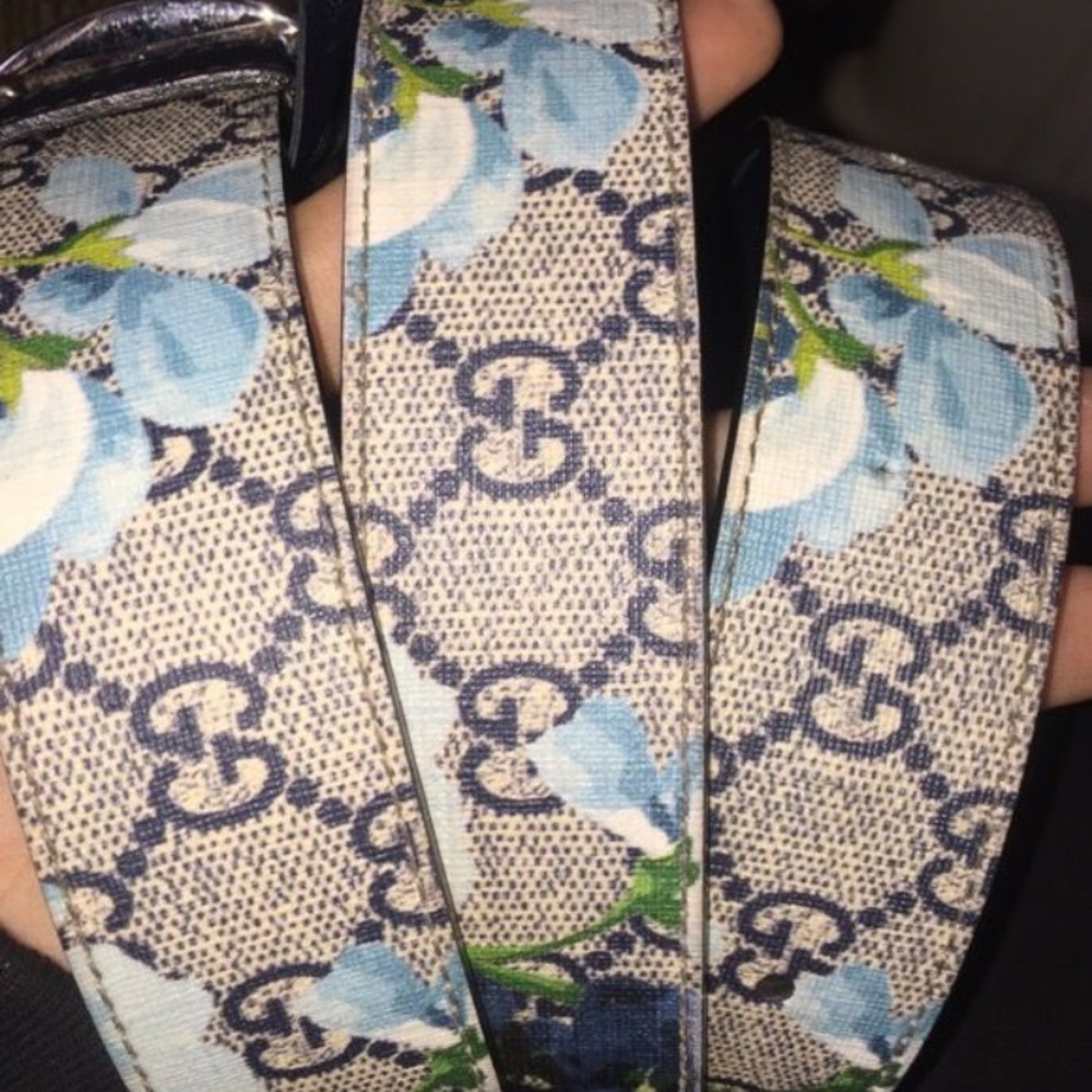 Gucci mens floral belt