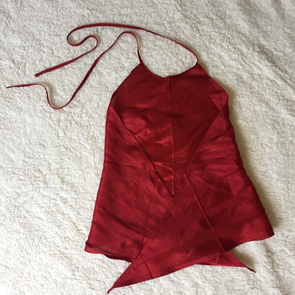 Silk halter top
