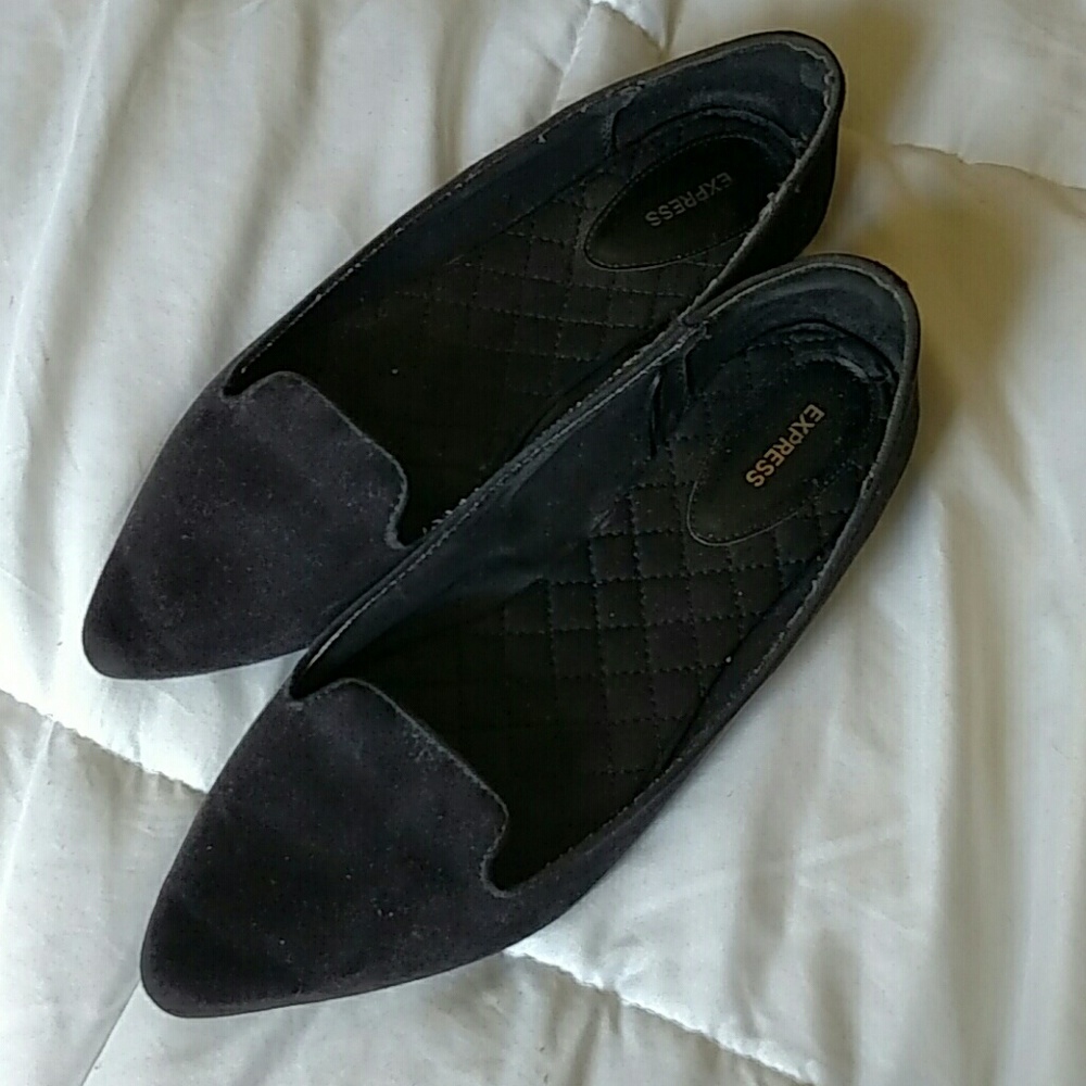 Express suede flats