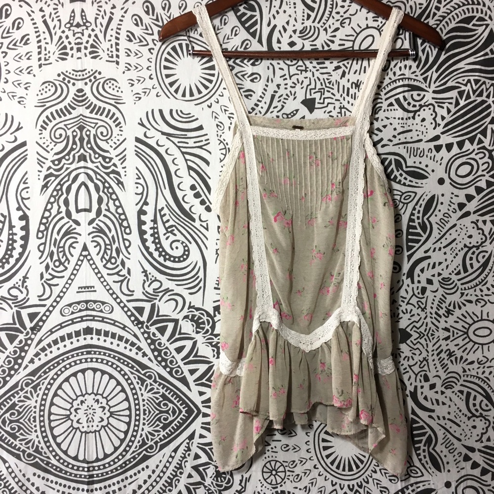 f я є є ρ є σ ρ ℓ є ღ  floral sheer tank