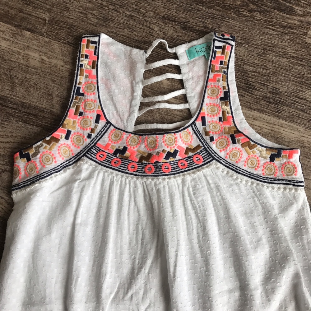 Embroidered Eyelet Dress