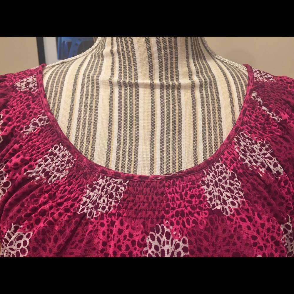 Liz Claiborne Fuchsia Blouse