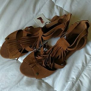 Volcom fringe sandals