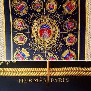 RARE Hermes scarf | Les Armes de Paris Silk Carre