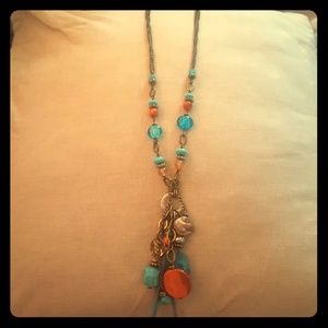 Long Beaded necklace.