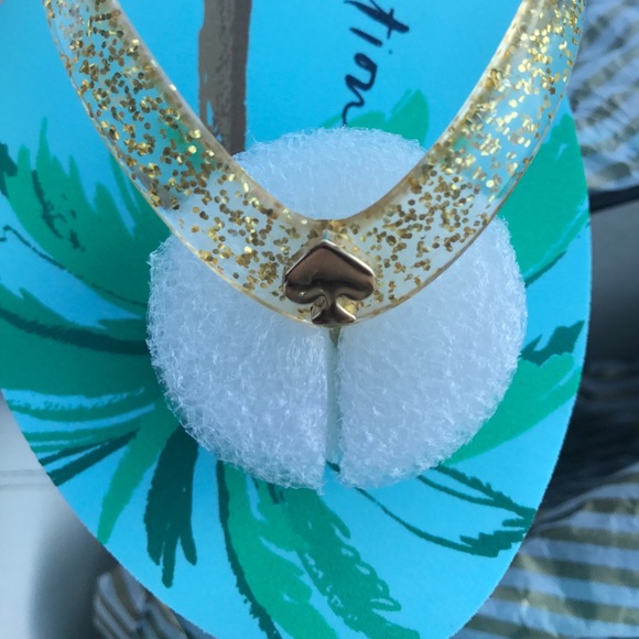 RELISTED "I Need a Vacation" Kate Spade Flip Flops - Picture 2 of 4
