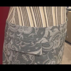 Express Silver A-Line Skirt