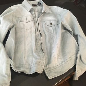Light green jean jacket like new