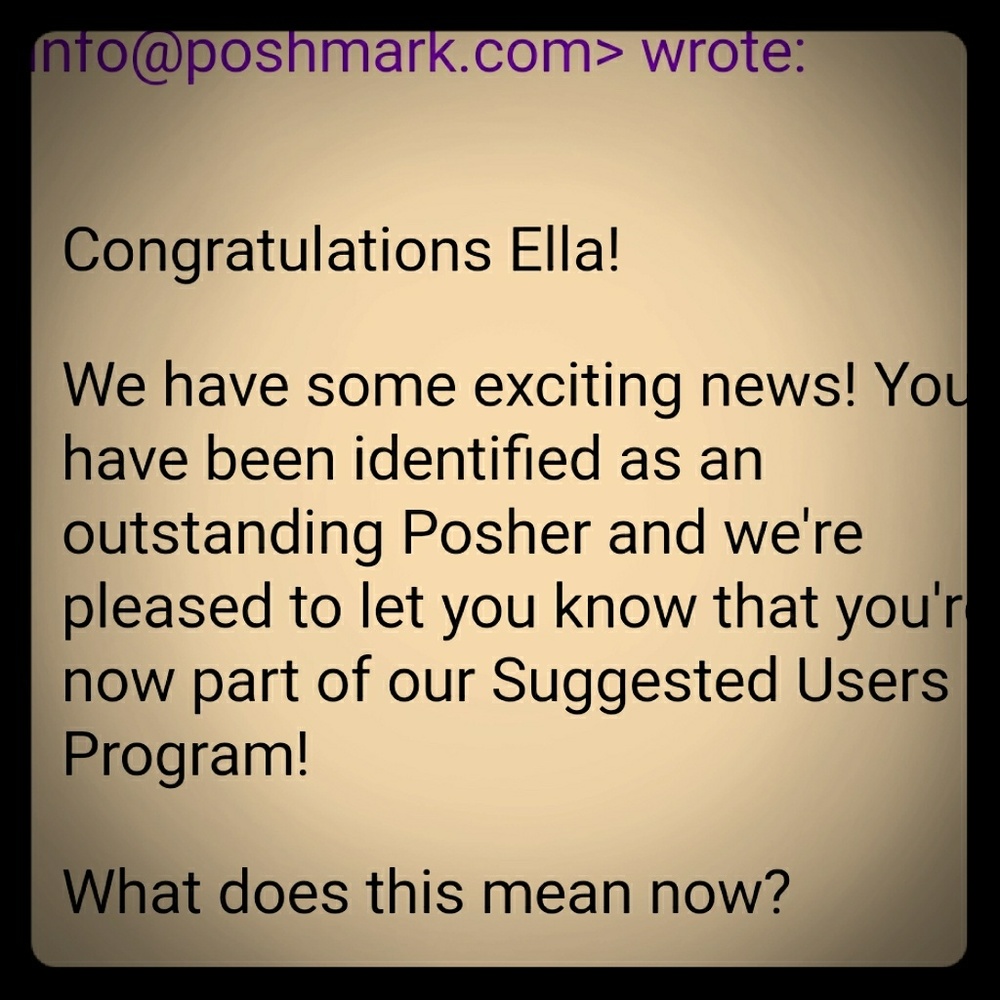 Suggested User! Weeeeeeee!