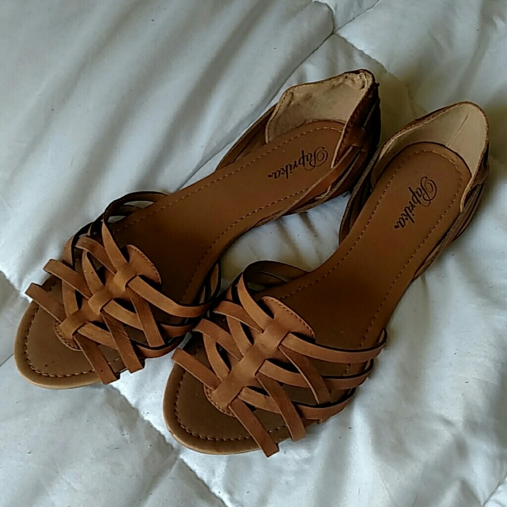 Tan sandals