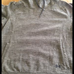 Under Armour hooded sweatshirt. Medium. Gray.