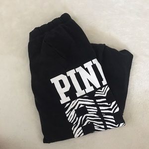 Victoria's Secret Pink black sweatpants