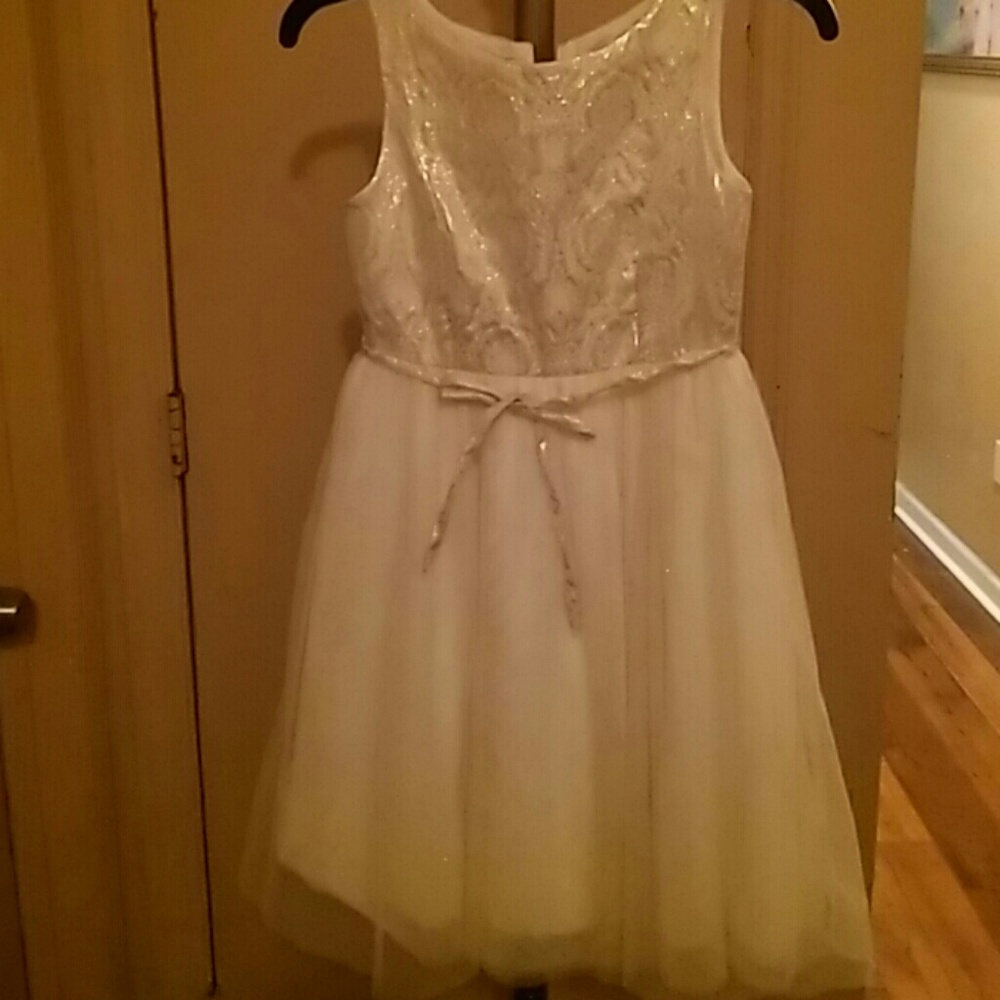 Girls cream dress