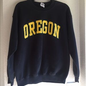 University of Oregon crewneck cotton sweatshirt