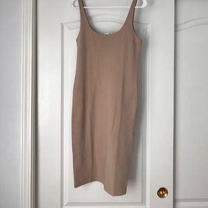 Nude tank midi dress