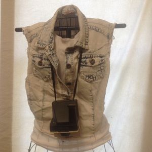 Faded Jean Vest