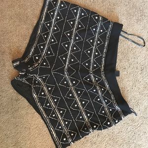 Beaded hot shorts from forever 21