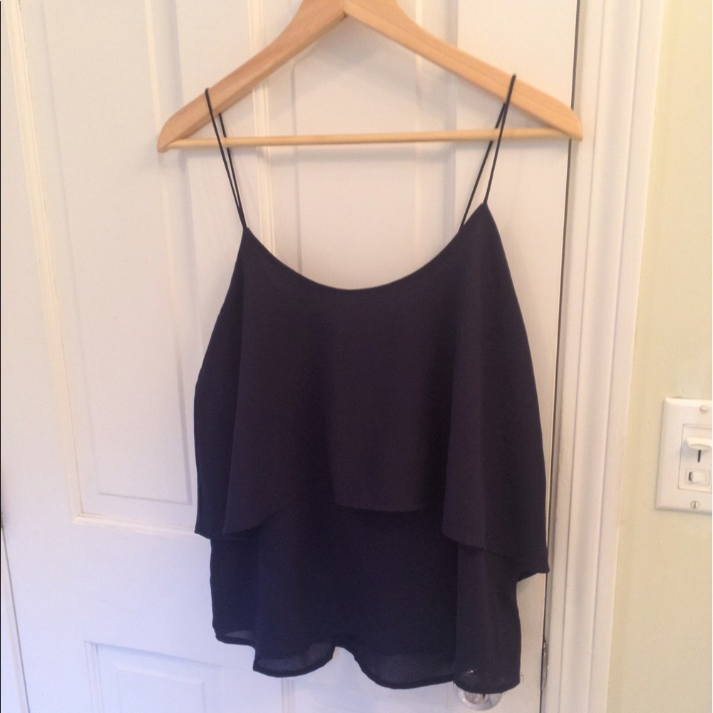 Navy Paper Crane top