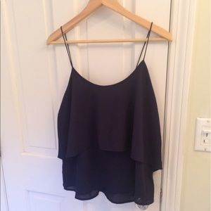 Navy Paper Crane top