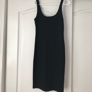 Black tank midi dress