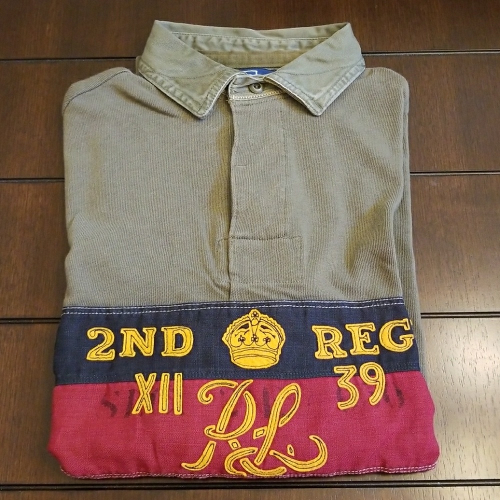 Polo Ralph Lauren custom fit rugby 2nd Regt. Med