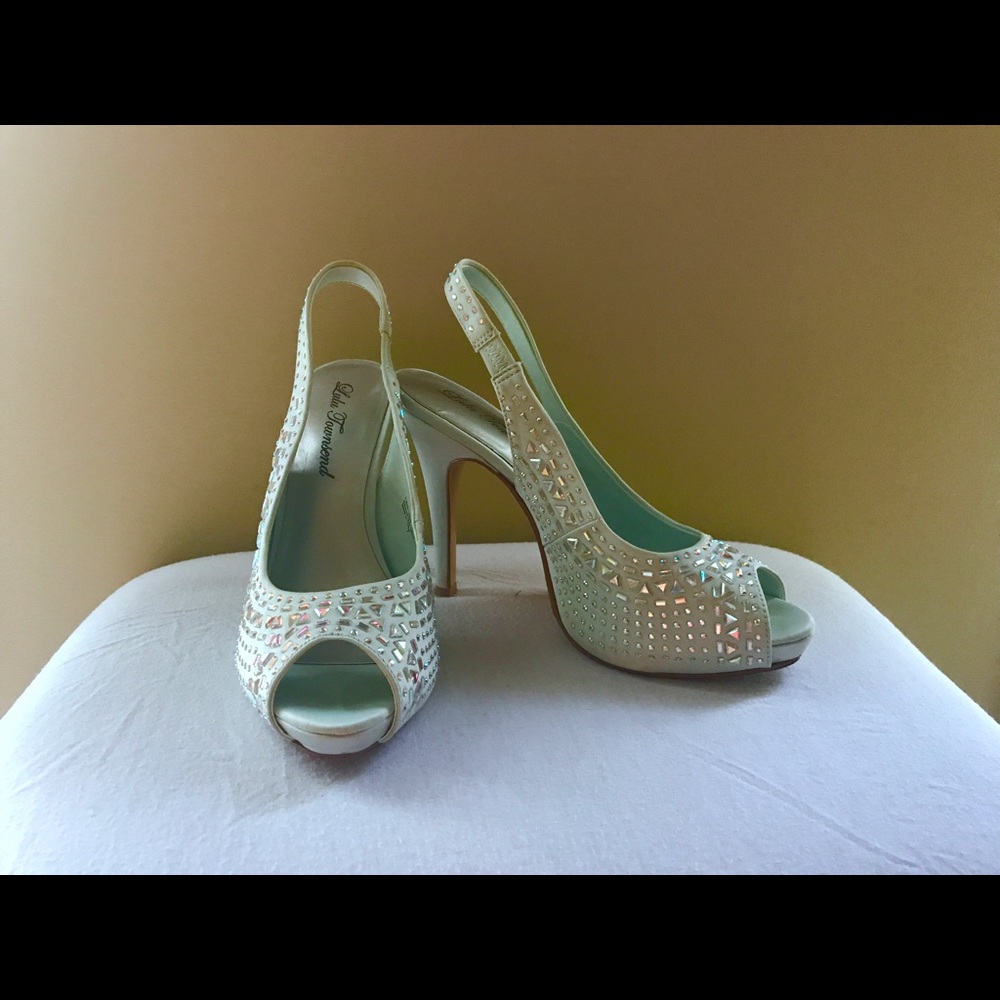 Mint Embellished Heels