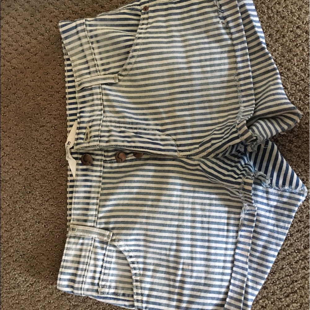 joe's jeans striped shorts
