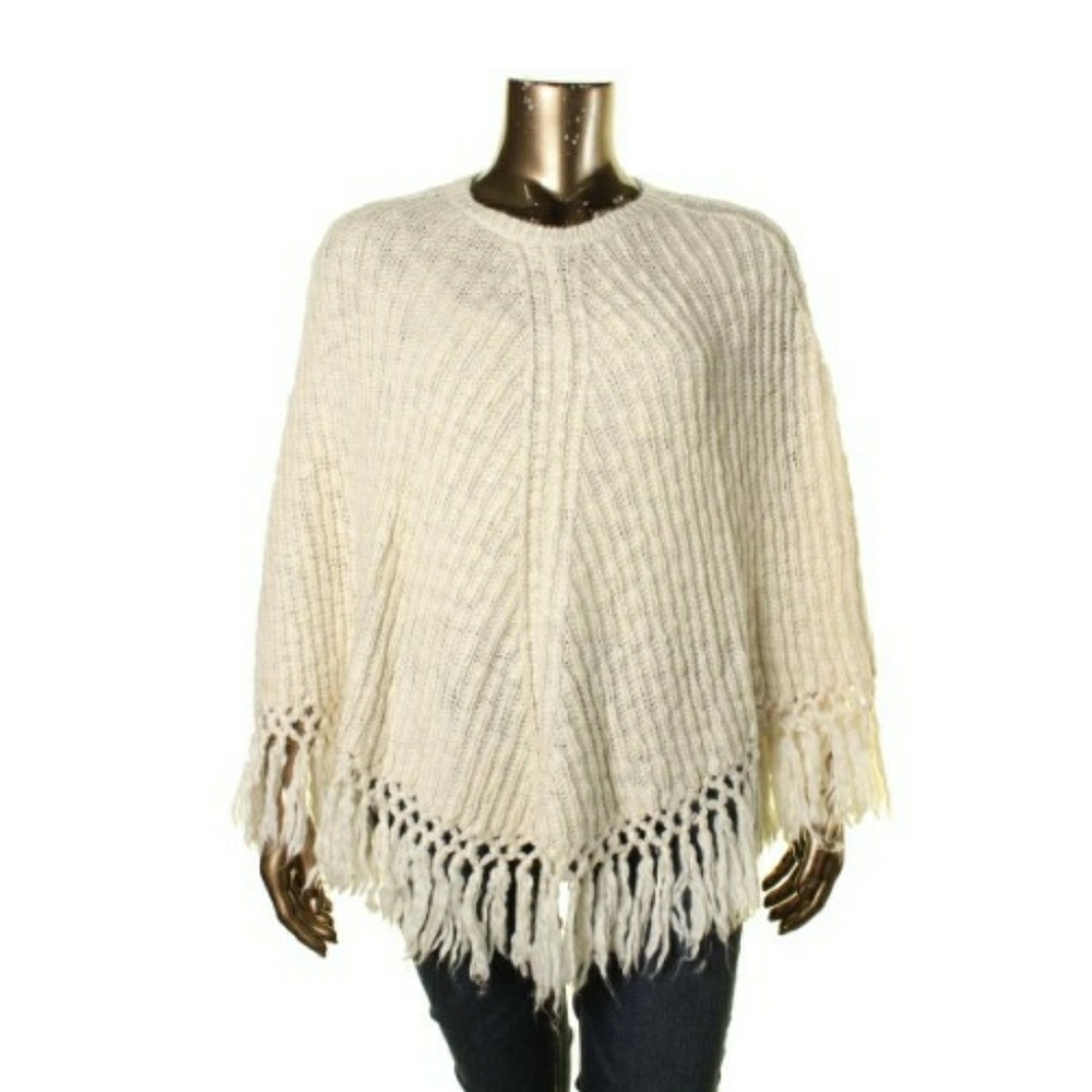 ❤ LRL~LAUREN JEANS CO.~PONCHO SWEATER~RALPH LAUREN