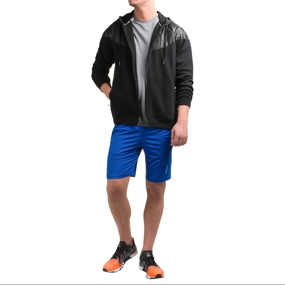 Reebok-Visibility-Fleece-Hoodie-Black-Size-M