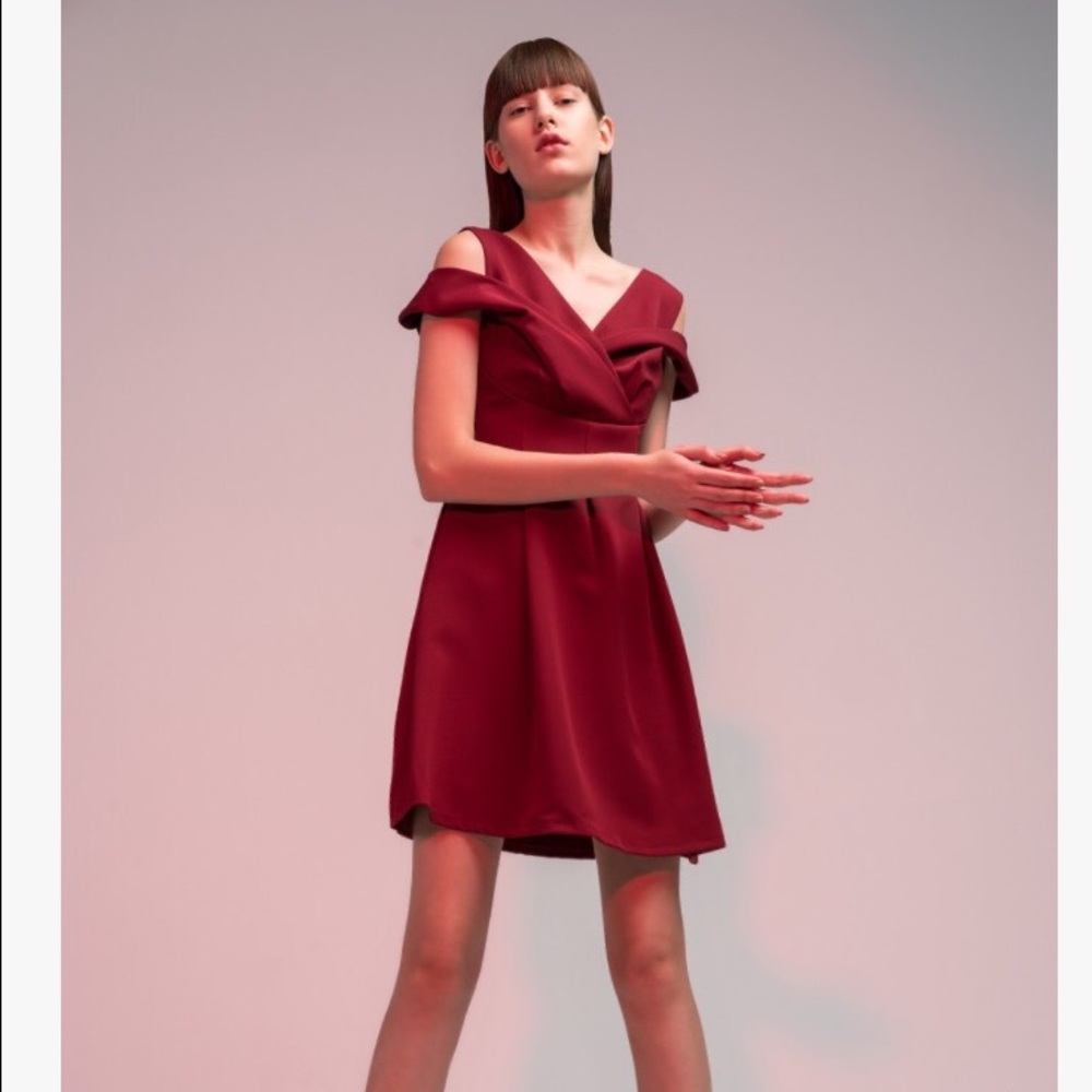 Genuine People Fit+Flare Sleeveless Cocktail Dress