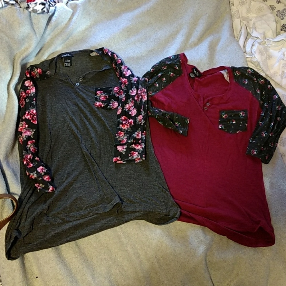 *sold* 2 3/4 sleeve shirts
