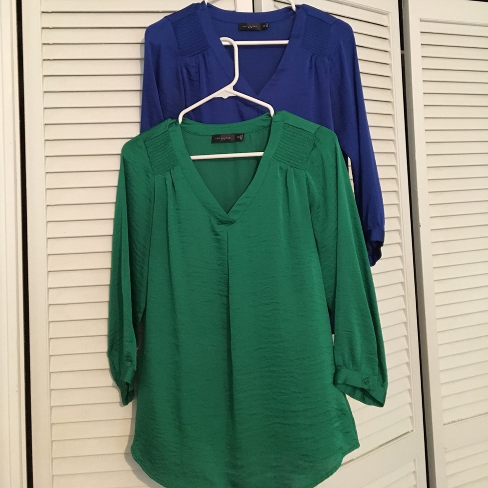 🌻FINAL DROP🌻 Green/Blue Blouse Bundle