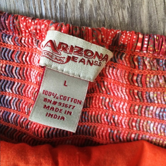 Arizona Jeans Women's Strapless Dress Aztec Size L - Picture 3 of 3