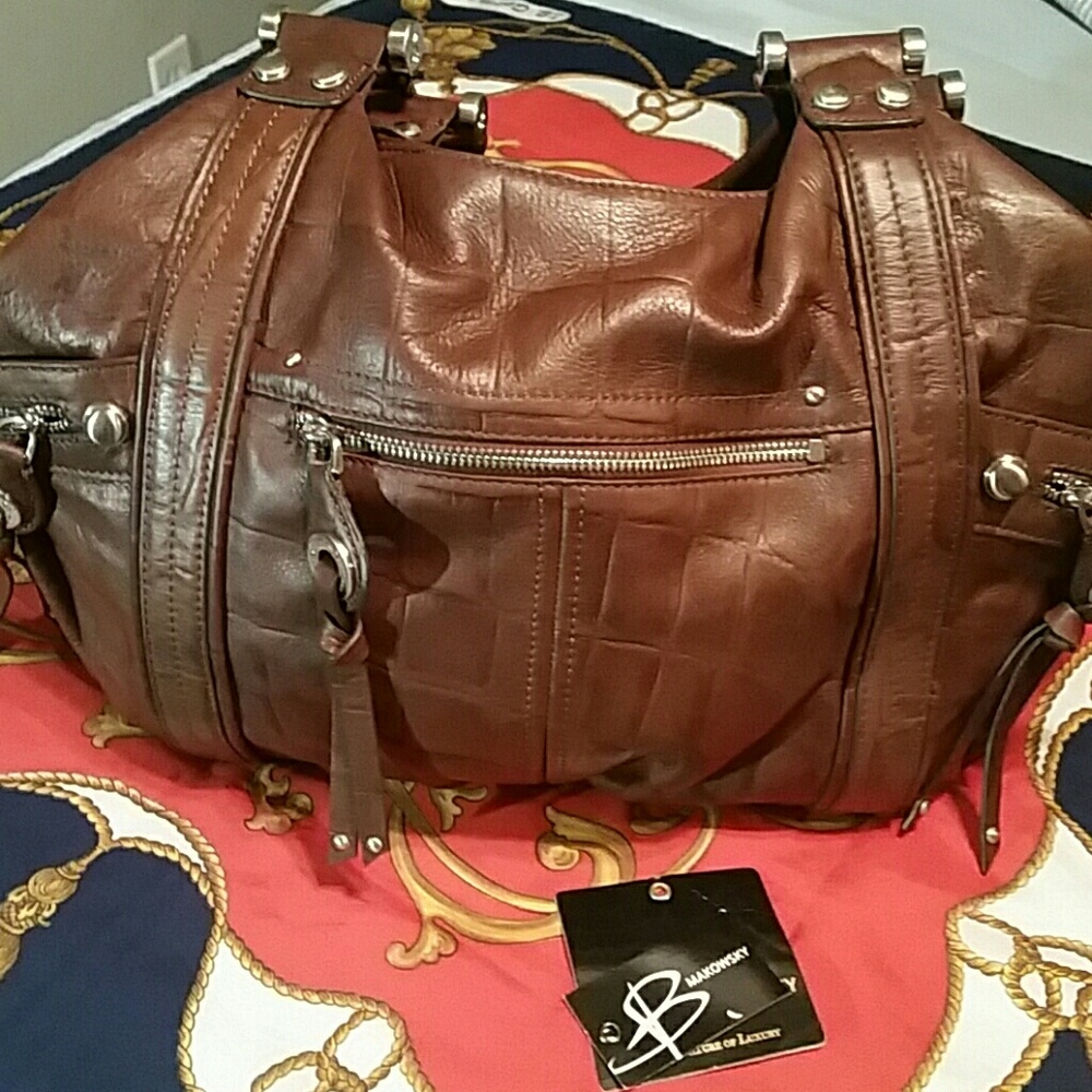 B. Makowsky leather bag