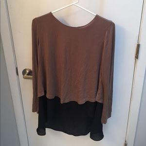 Long sleeve layered shirt