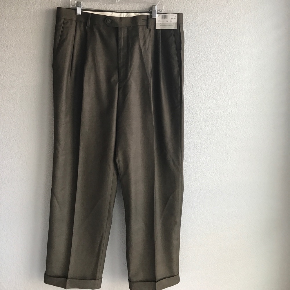 Louis Raphael dress pant 38 W x 30 L green color