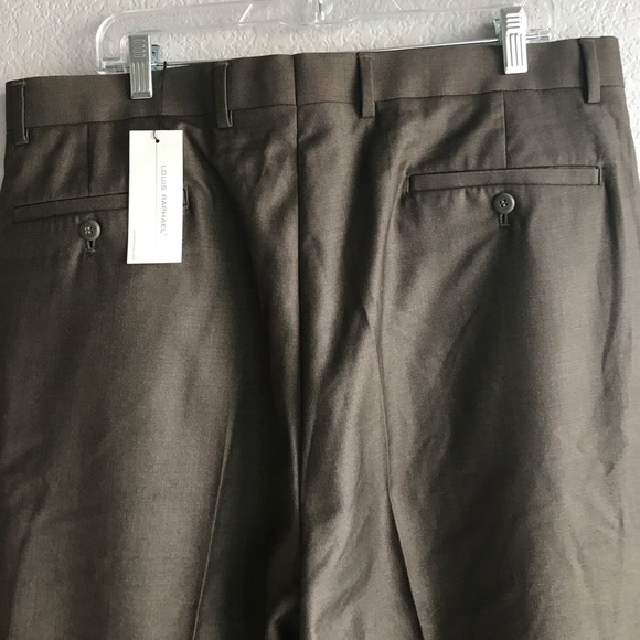 Louis Raphael dress pant 38 W x 30 L green color - Picture 4 of 4