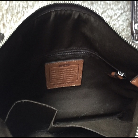 Coach Signature Stripe Convertible Handbag - Picture 4 of 4