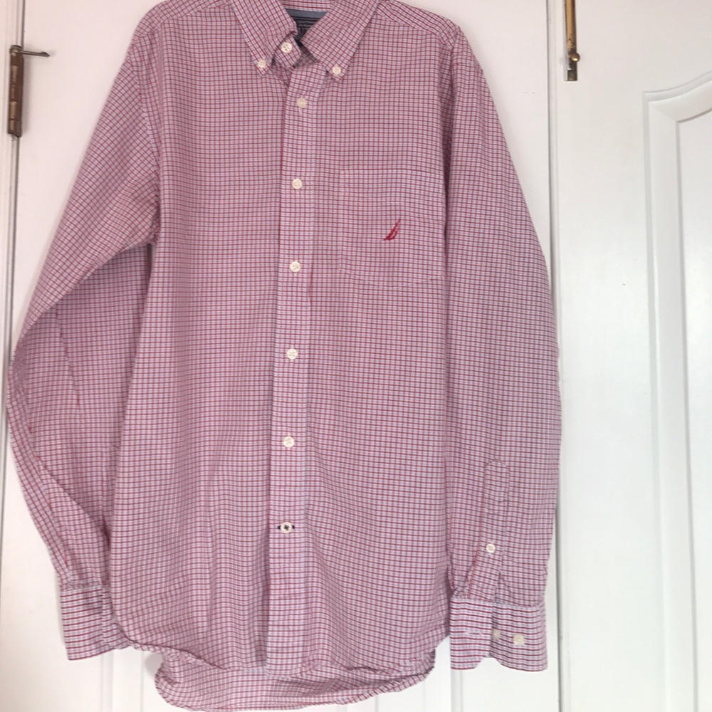 Nautica plaid button down shirt