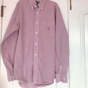 Nautica plaid button down shirt