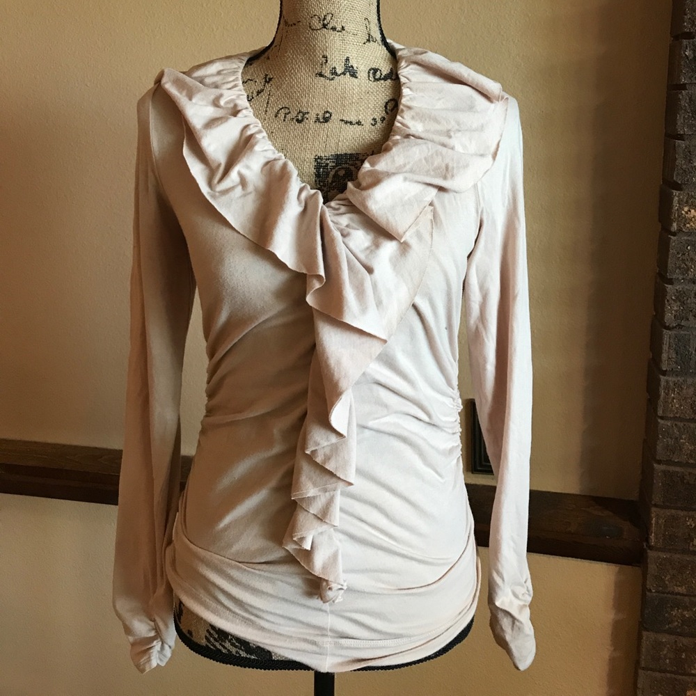 Cabi Brooklyn ruffle knit