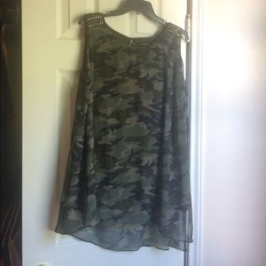 Camo Tunic Blouse