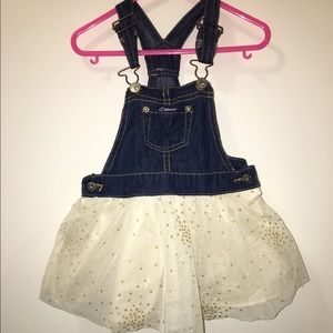 Denim & tulle dress
