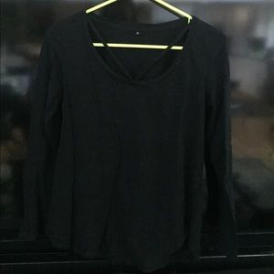 Cute black long sleeve blouse