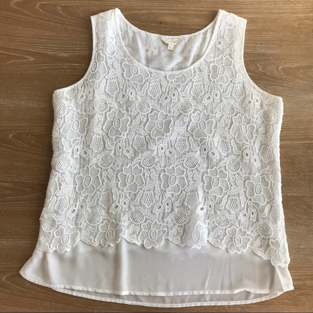 ADIVA LACE CHIFFON TOP