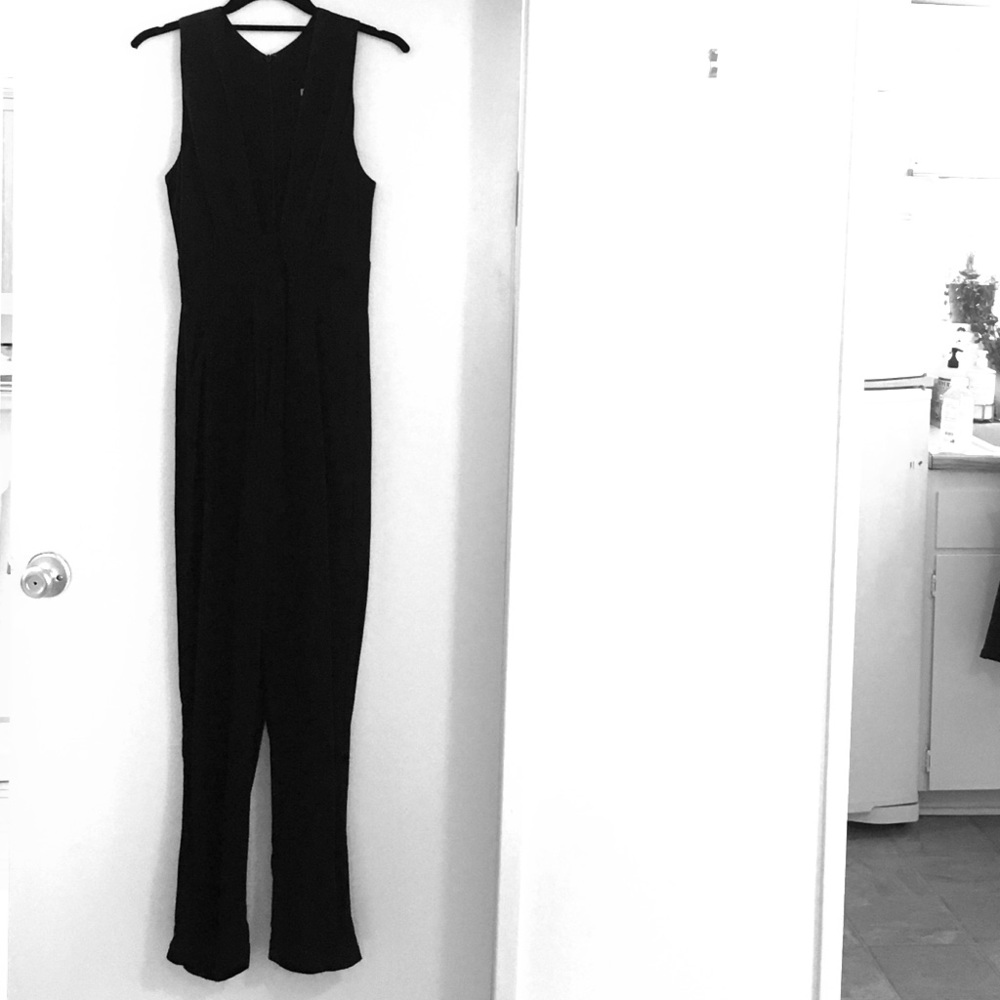 Reformation black jumpsuit