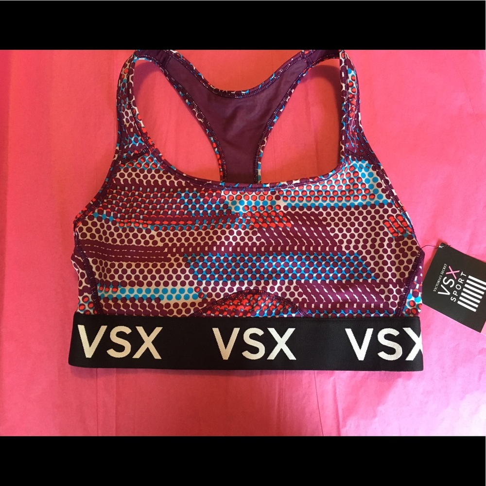 New Victoria Secret sports bra racer back Sm& LG - Picture 2 of 3